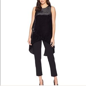 NWT Adrianna Papell Black Knit Crepe Jumpsuit